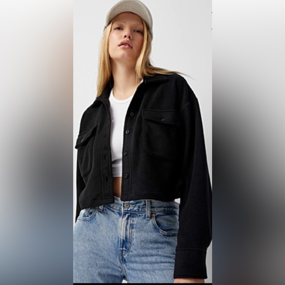 twik Jackets & Blazers - Cropped fleece shacket